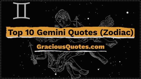 Top 10 Gemini Quotes Zodiac Gracious Quotes Youtube