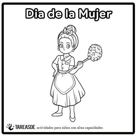 Día Internacional De La Mujer Para Colorear Dibujos Fáciles Para Niños