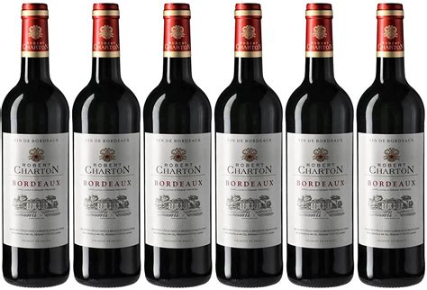 Carton Vin Rouge Bordeaux Robert Charton Alc Cl X Pbteilles