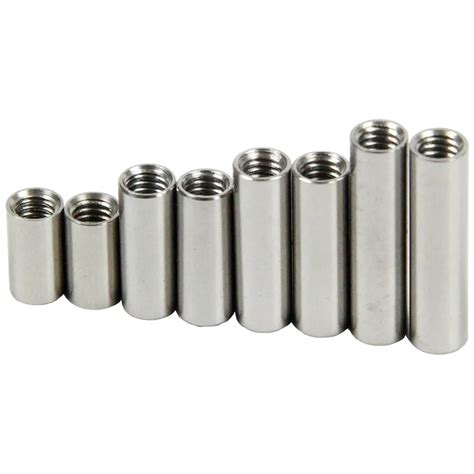 Pcs Stainless Steel Threaded Sleeves Screw Rob Tube Mm Diameter