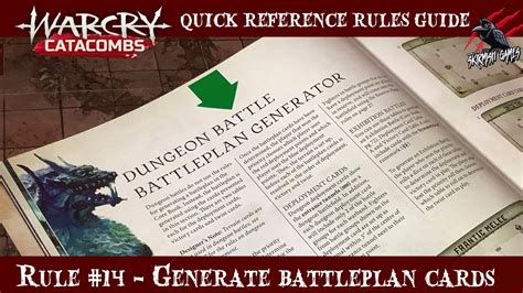 Warcry Catacombs Generate Battleplan Cards Warcry Quick Rules