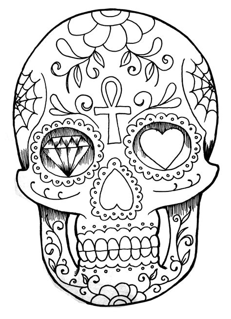 El Dia De Los Muertos Crane Dessin Main El Dia De Los Muertos