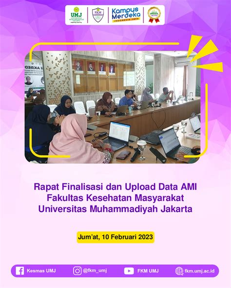 Rapat Finalisasi Dan Upload Data Ami Fakultas Kesehatan Masyarakat