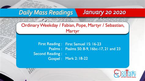 Daily Mass Readings January Monday Catholic Gallery