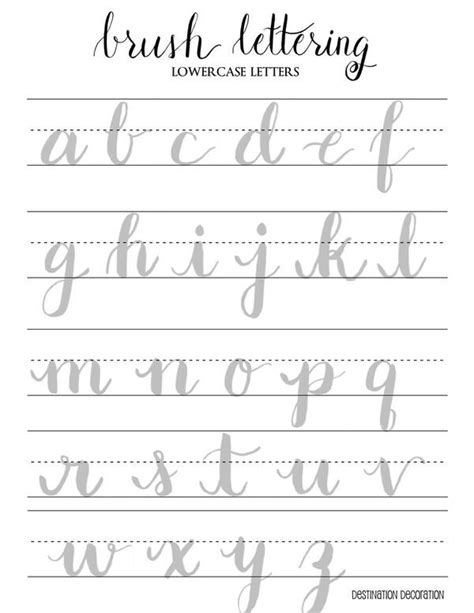 Dropbox Lowercase Letters Worksheet Format 2pdf Brush Lettering