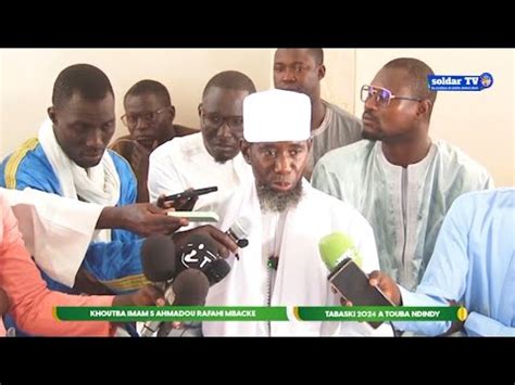 Khotba Tabaski Imam Serigne Ahmadou Rafahi Mback Touba Ndindy