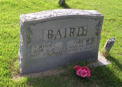 John Euclid Baird 1870 1934 Find A Grave Memorial