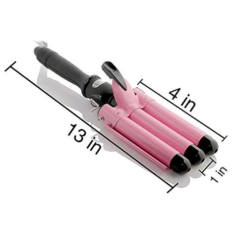 Alure Three Barrel Curling Iron Wand With Lcd Temperature Display 1