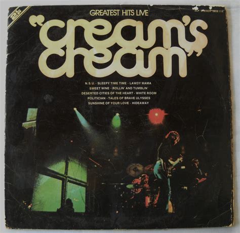 Cream Creams Cream Greatest Hits Live Releases Discogs