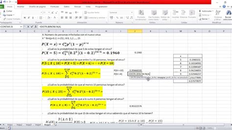 Ejercicios resueltos de distribución binomial YouTube