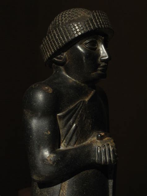 Gudea orant statue du Louvre 2120 2110 Néo sumérien Flickr