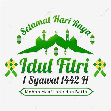 Hari Raya Banner Vector PNG Images Greeting Of Hari Raya Idul Fitri