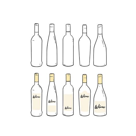 Wine Bottle Template Vector