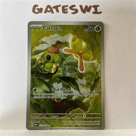 Pokémon Tcg Caterpie Scarlet And Violet 151 172 165 Holo Illustration Rare Ebay