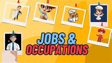 Jobs And Occupations Names Learn English Vocabulary About Professions