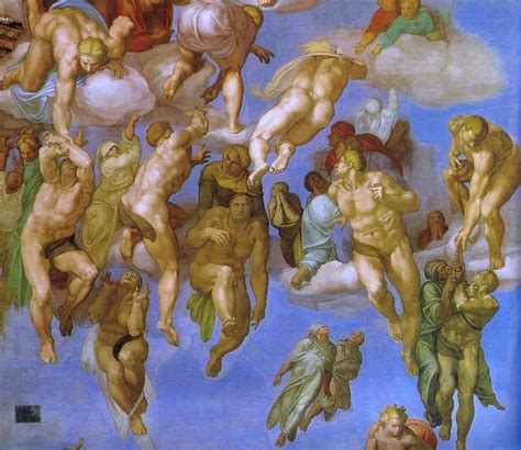 The Last Judgment Detail Painting By Michelangelo Buonarroti Fine