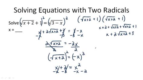 Solving Radical Equations With Three Radicals - Tessshebaylo