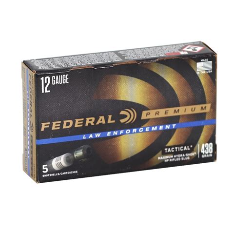 Federal Law Enforcement 12 Gauge Ammo 2 3 4 Hydra Shok Slug