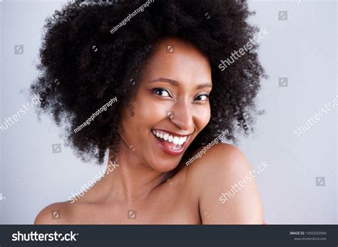 Close Portrait Sensual Black Woman Naked Stock Photo Shutterstock