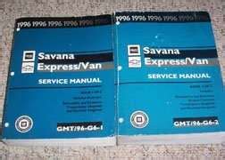 1996 Chevrolet Express G Van Service Manual DIY Repair Manuals