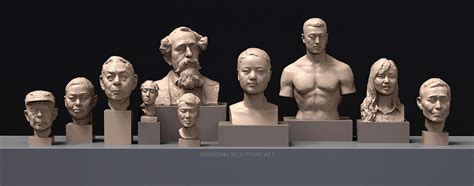 具象雕塑作品合集之二——肖像作品 Portrait Works周鉴鸿雕塑 站酷zcool