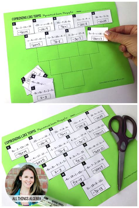 Multiplying Binomials Pyramid Puzzle Answer Key Walter Bunces