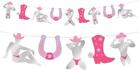 Amazon Xo Fetti Bachelorette Cowboy Dancer Foil Banner 5 Ft