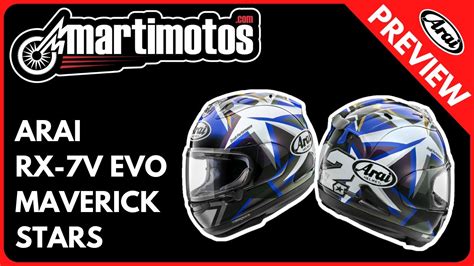 Preview Arai RX 7V Evo Maverick Star YouTube