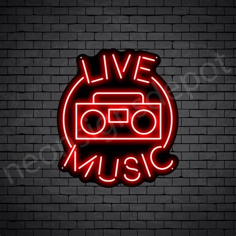 Live Music Neon Sign Neon Signs Depot