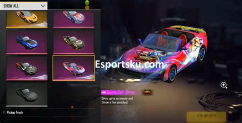 Cara Mendapatkan Skin Sports Car Street Fighter Free Fire Ff Esportsku