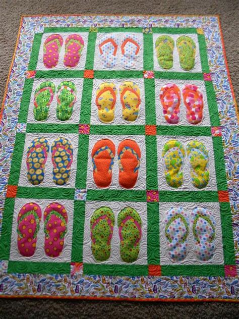 Flip Flop Quilts Summer Quilts Quilting Crafts