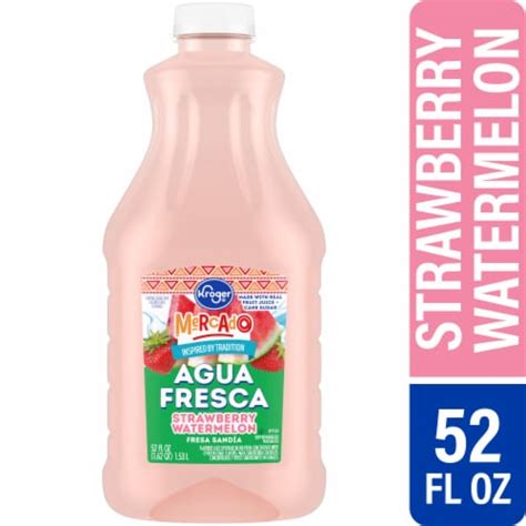 Kroger Strawberry Watermelon Mercado Agua Fresca Fl Oz Qfc