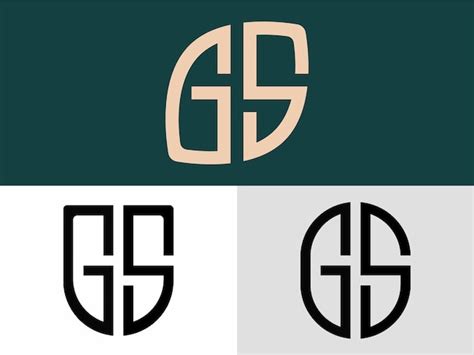 Premium Vector Creative Initial Letters GS Logo Designs Bundle