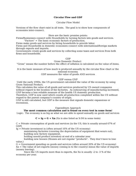 Assignment 3 Gdp Its A Macroeconomics Gdp Calculation Worksheet