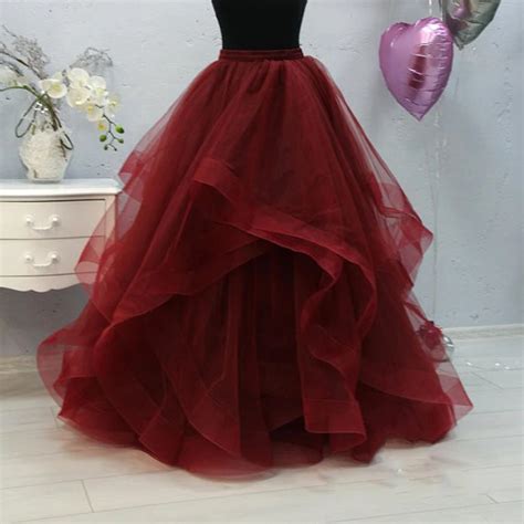 High Quality Ball Gown Tull Skirts Womens Fashion Ruffles Prom Skirt