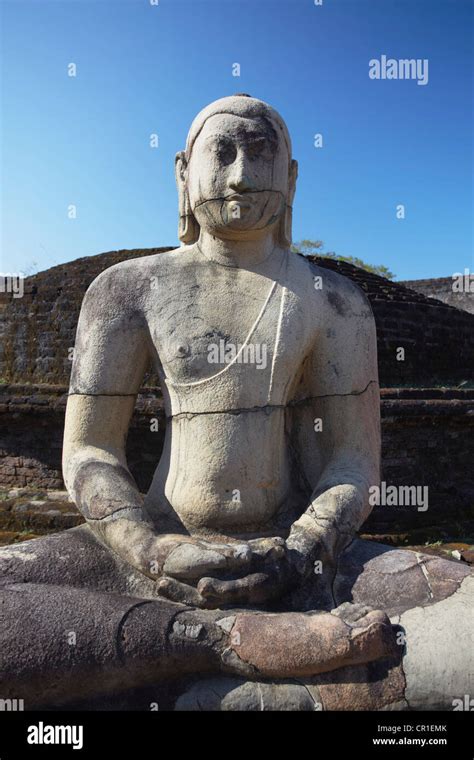 Buddha Statue At Vatadage Quadrangle Polonnaruwa Unesco World