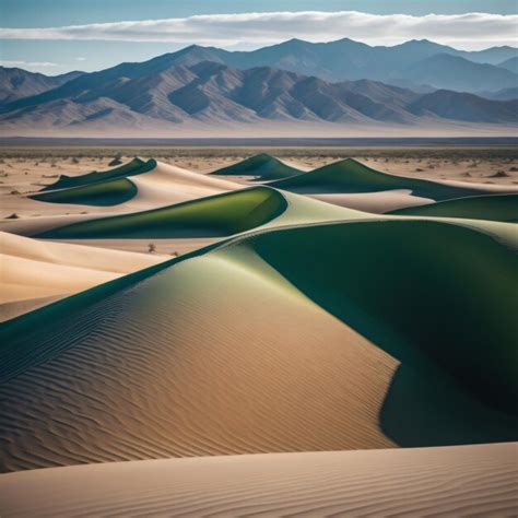 Uma Paisagem Des Rtica Uma Paisagem Des Rtica De Grama Verde E