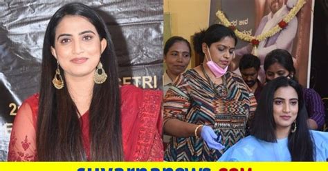 Actress Rishika Raj ಕ್ಯಾನ್ಸರ್‌ ರೋಗಿಗಳಿಗೆ ಟಗರು ಖ್ಯಾತಿಯ ಸರೋಜ ಕೂದಲು ದಾನ
