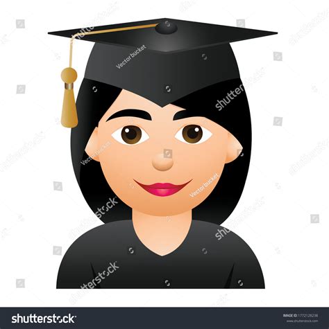 Graduación De Ilustración Vectorial Femenina En Vector De Stock Libre