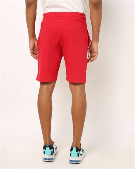 Buy Mens Red Color Block Shorts For Men Red Online At Bewakoof