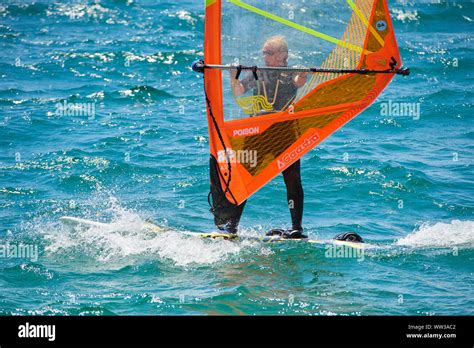 Torbole Nago Lago Di Garda Lago Benaco Italien Windsurfen Am