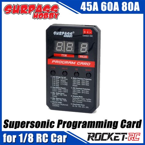 Surpass Rocket Supersonic Led Programming Card Program Card For Rc