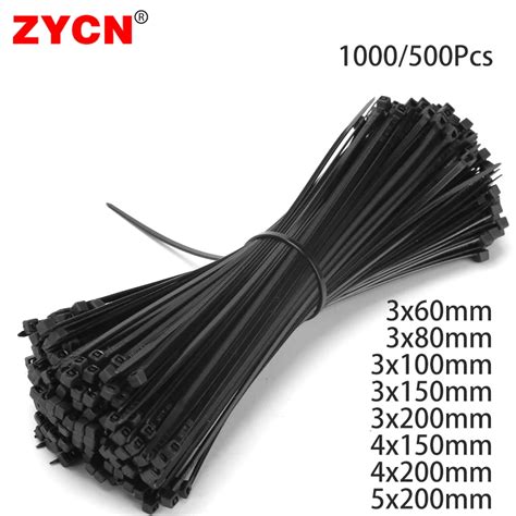 Pcs Cable Self Locking Plastic Tie X Mm Width Mm Nylon