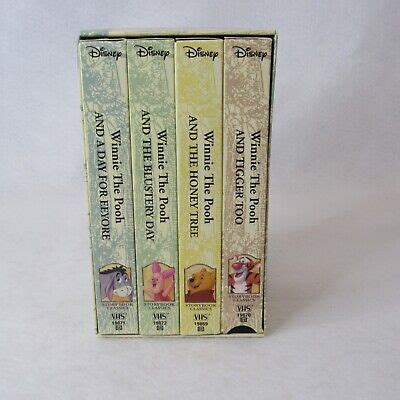 Disney Winnie The Pooh Storybook Classics VHS 2000 4 VHS LOT