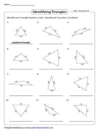 Classifying Angles And Triangles Worksheets Classifying Tria