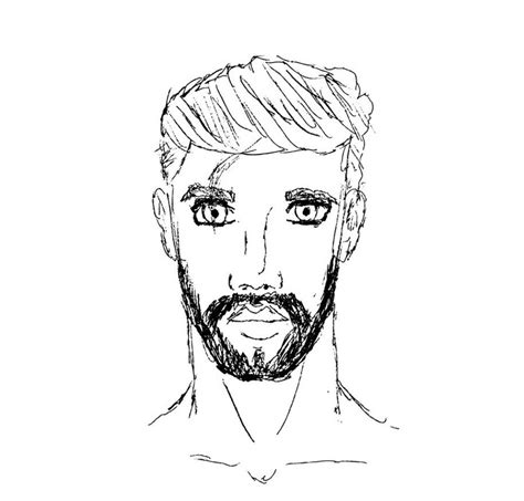 Rough Sketch Masculine Face By Namelesstracer On Deviantart
