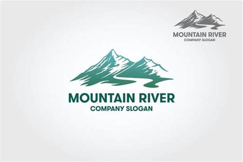 Mountain River Logo Vector Art, Icons, and Graphics for Free Download