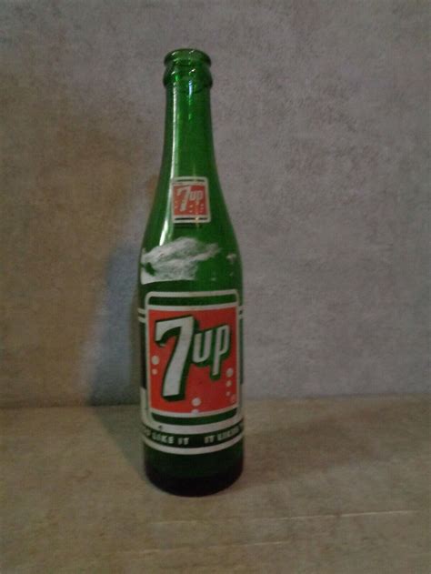 1968 Vintage 7up Soda Bottle Collectible Green You Like It It Likes You Ebay