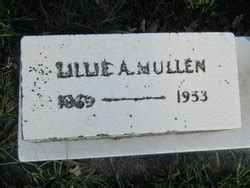 Lillie Annie Mcmurray Mullen M Morial Find A Grave