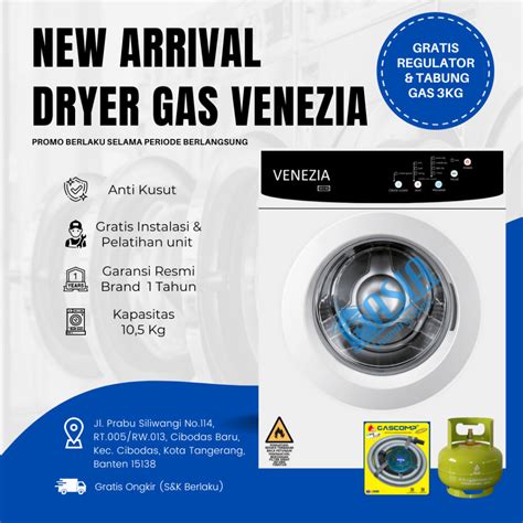 Jual New Diskon Mesin Pengering Konversi Dryer Gas Venezia Garansi